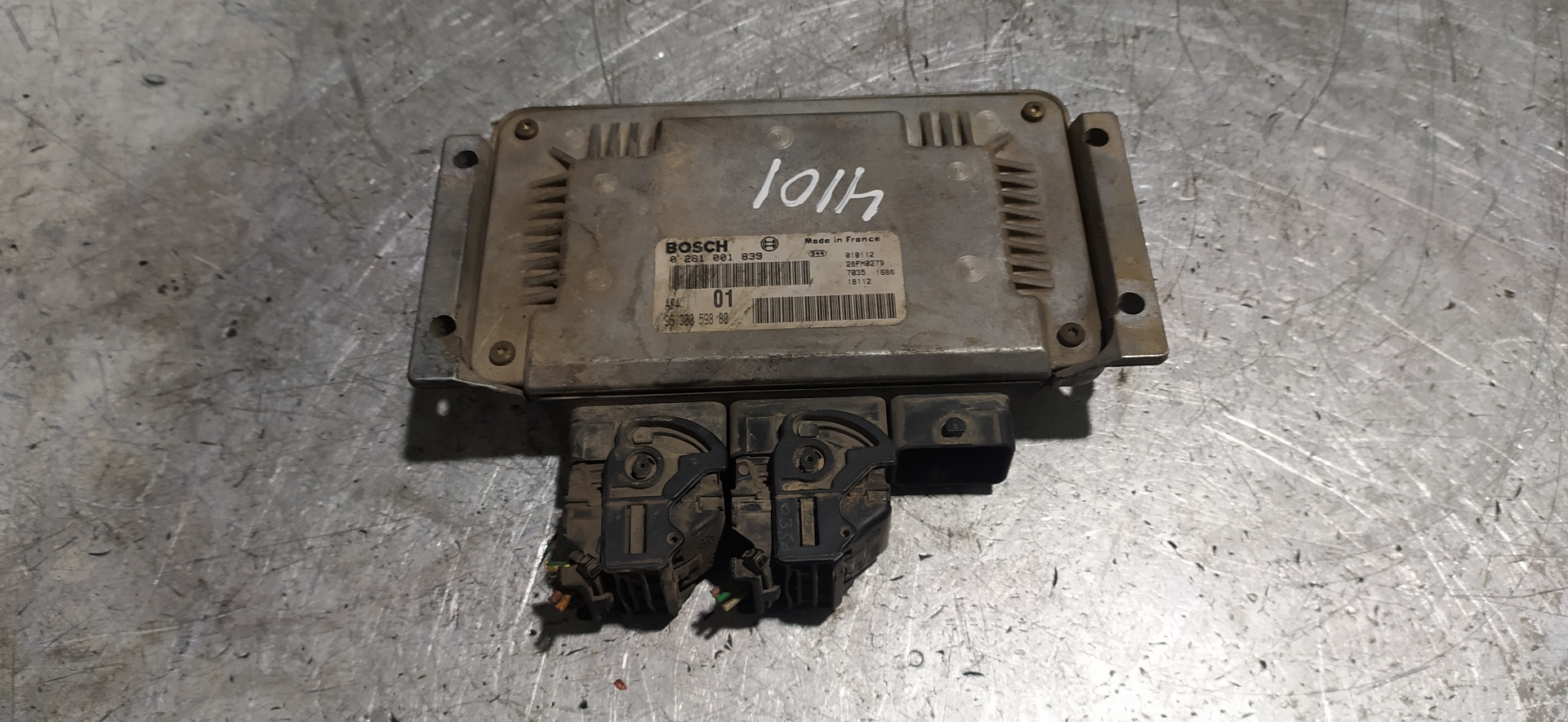 CITROËN Saxo 2 generation (1996-2004) Engine Control Unit ECU 0281001839, 9630059880 20088305