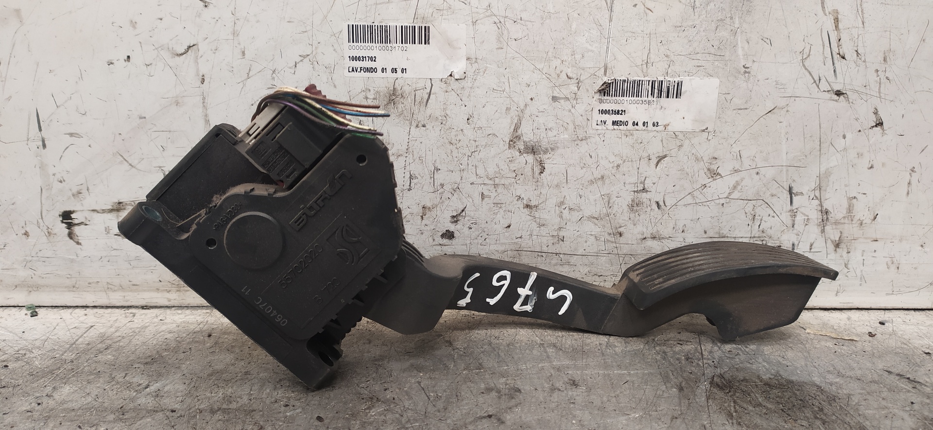 FIAT Grande Punto 1 generation (2006-2008) Throttle Pedal 55702020 25915061