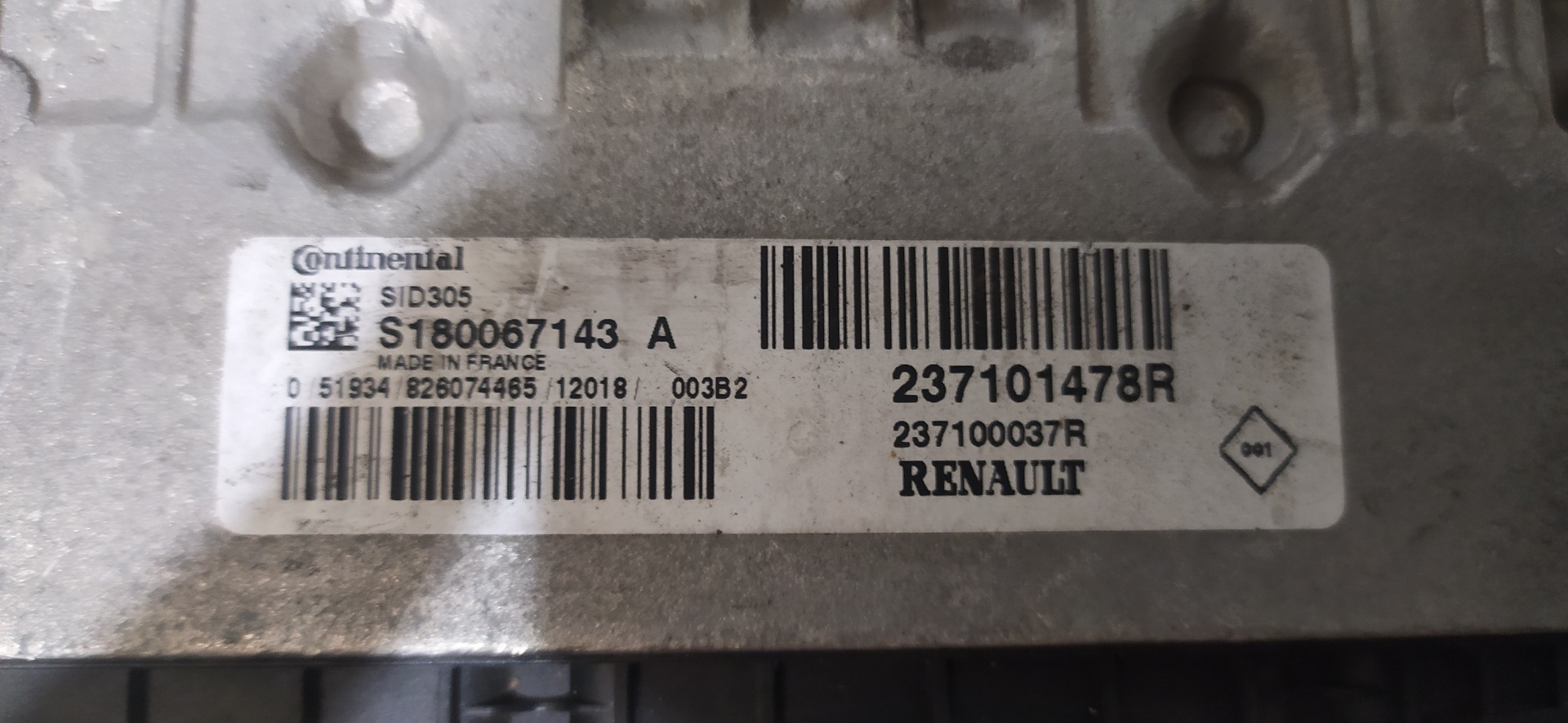 RENAULT Megane 3 generation (2008-2020) Engine Control Unit ECU 237101478R 25916361