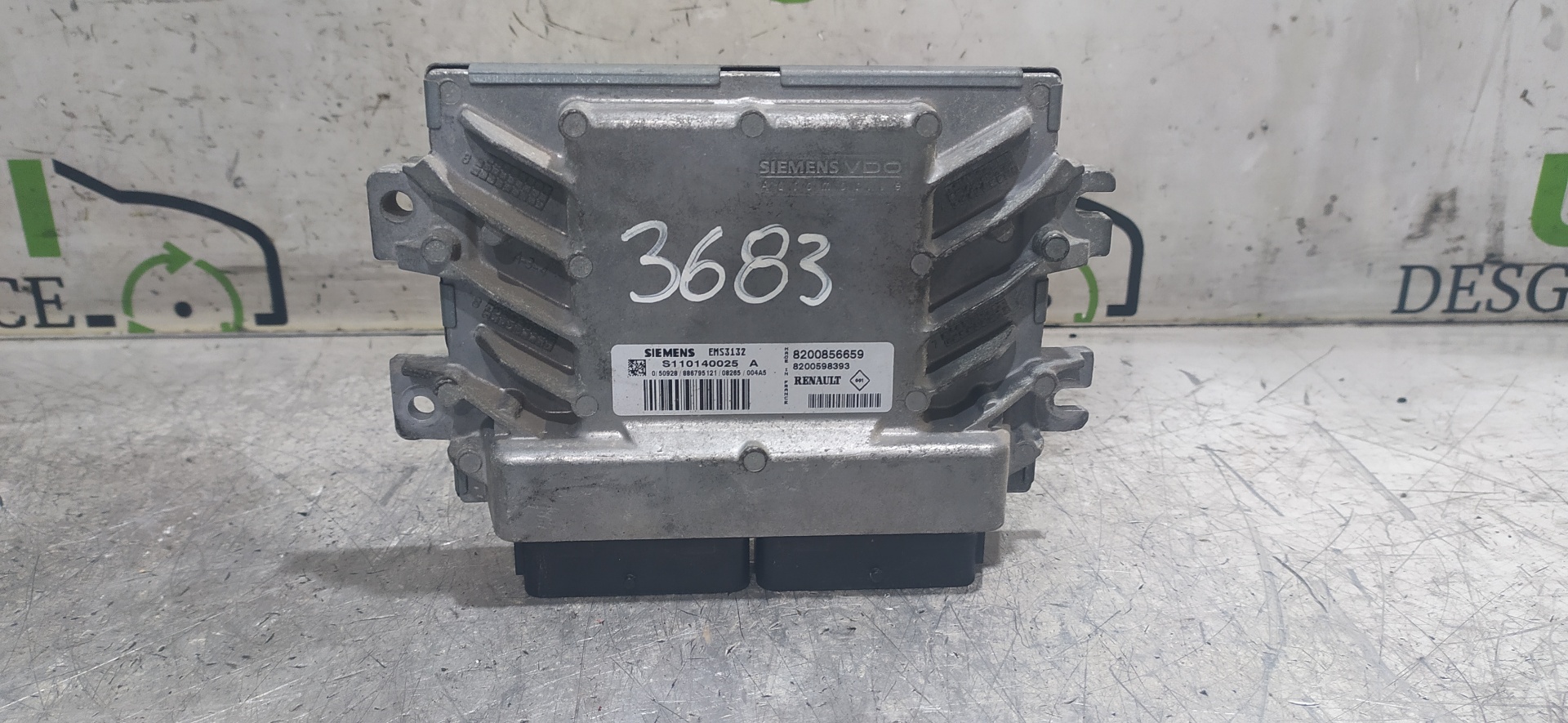 DACIA Logan 1 generation (2004-2012) Moottorin ohjausyksikkö ECU 8200856659 25907409