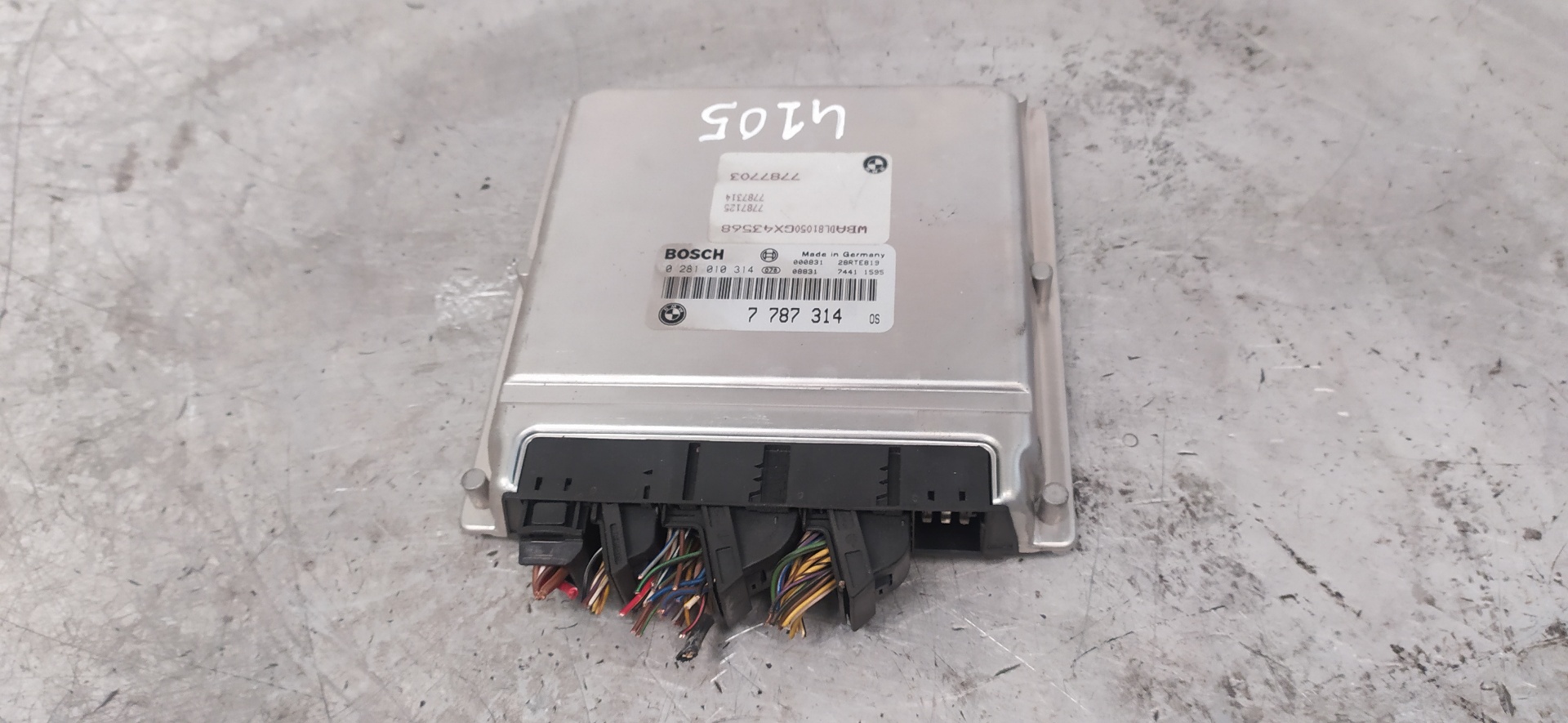 BMW 5 Series E39 (1995-2004) Moottorin ohjausyksikkö ECU 7787314,0281010314 20092752