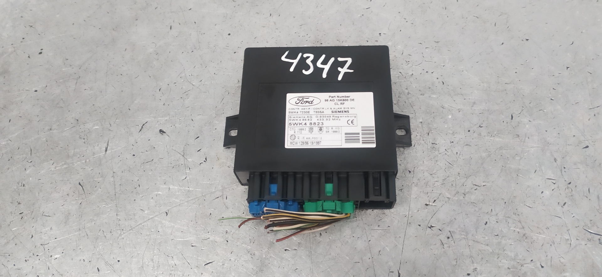 FORD Focus 1 generation (1998-2010) Other Control Units 5WK47230E, 5WK48823 20105856