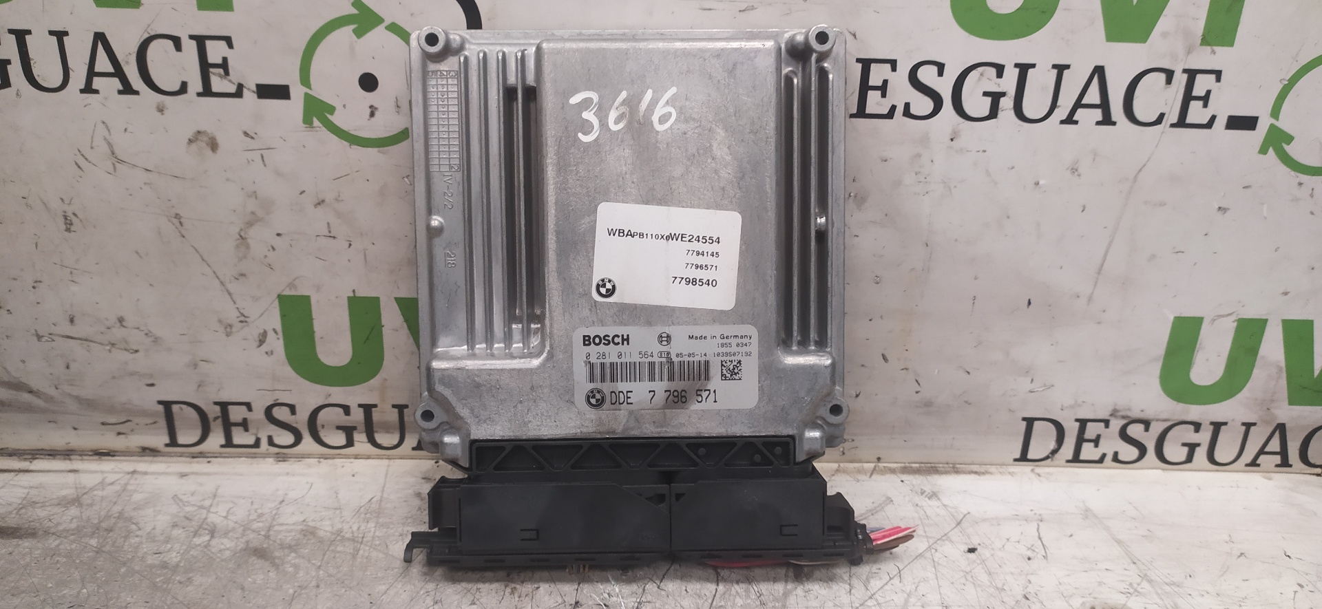 LANCIA X3 E83 (2003-2010) Engine Control Unit ECU 7796571, 0281011564, 7798540 20060555