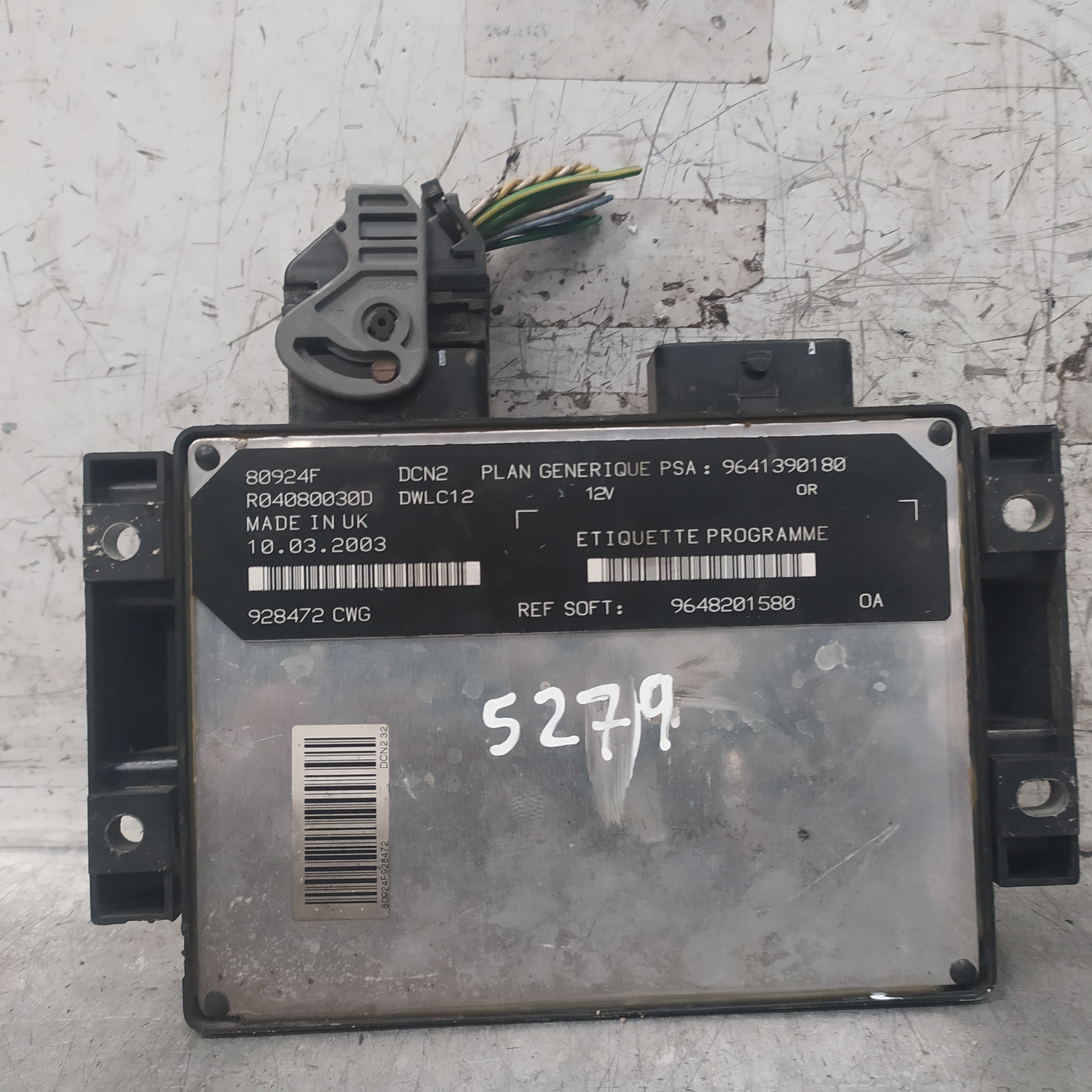 PEUGEOT 206 1 generation (1998-2009) Engine Control Unit ECU 9641390180 25314609