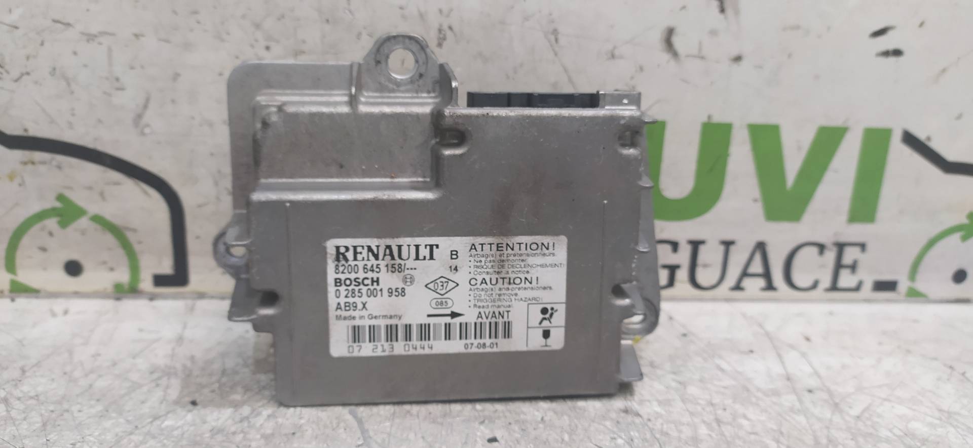 RENAULT Clio 3 generation (2005-2012) SRS Control Unit 8200645158, 0285001958 20040748