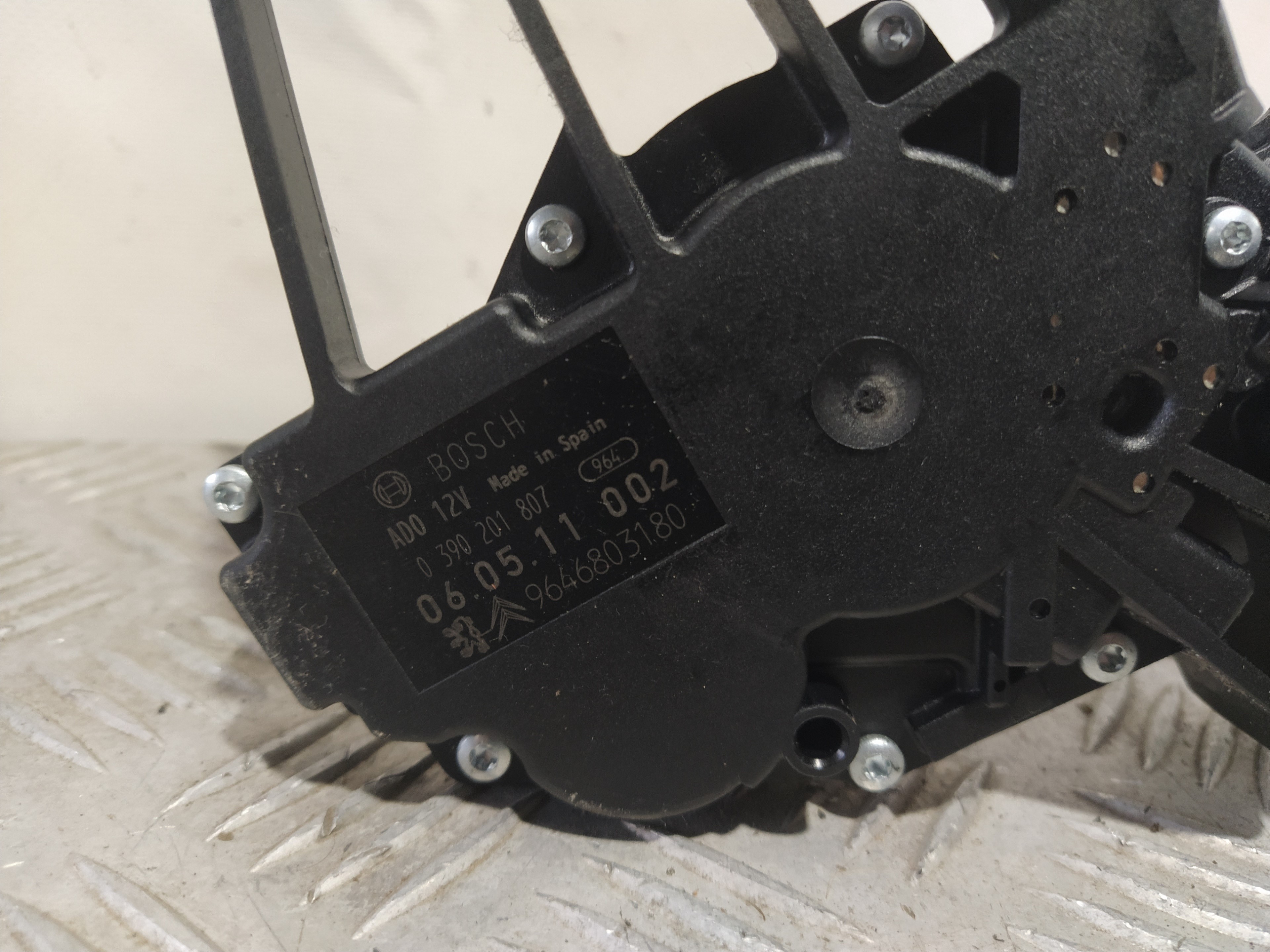 Motor limpia trasero 9646803180 de Citroen C4 2004-2011