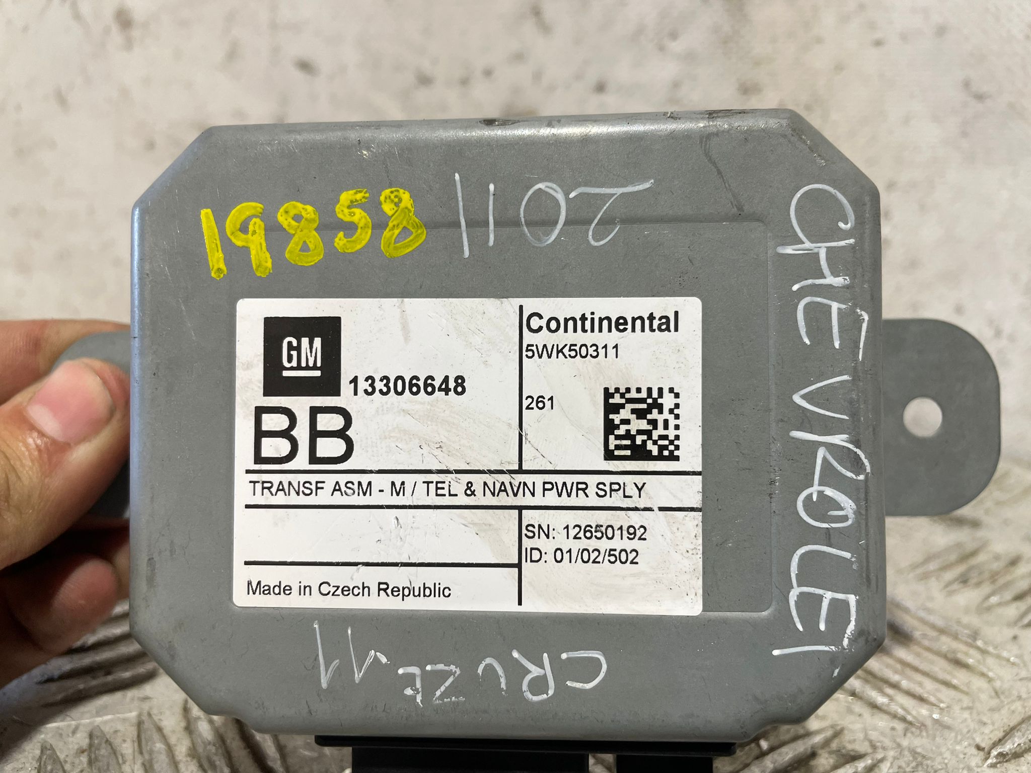 Módulo electronico 13306648 de Chevrolet Cruze 2009-2011
