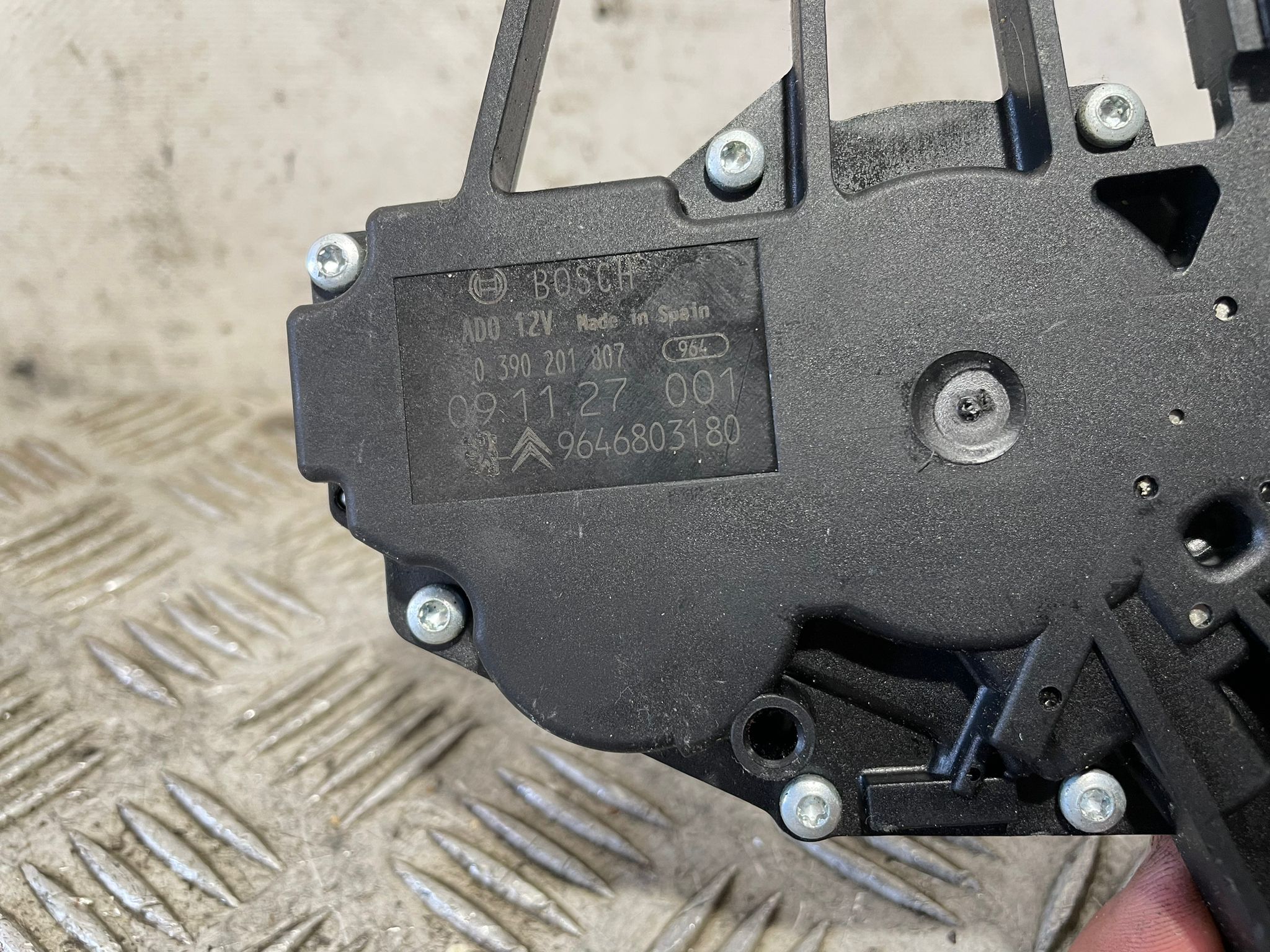Motor limpia trasero 9646803180 de Citroen C4 2004-2011