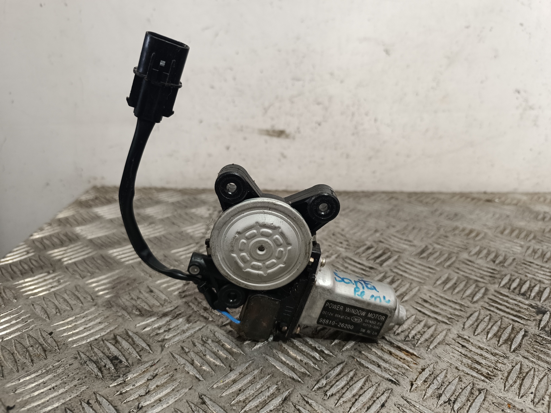 Motor elevalunas trasero izquierdo 9881026200 de Hyundai Santa fe 2001-2006 - pieza usada