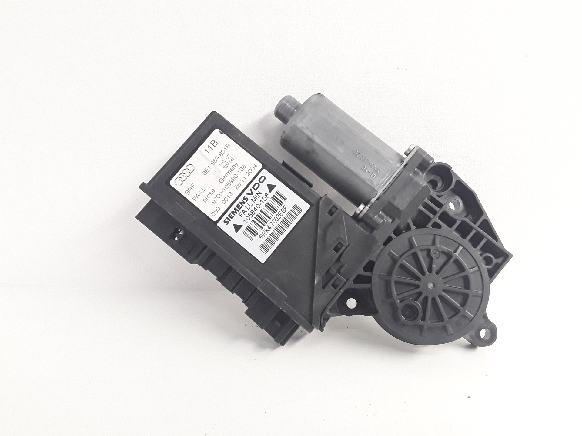 AUDI A4 B7/8E (2004-2008) Moteur de lève-vitre de porte avant gauche 8E1959801B 25594283