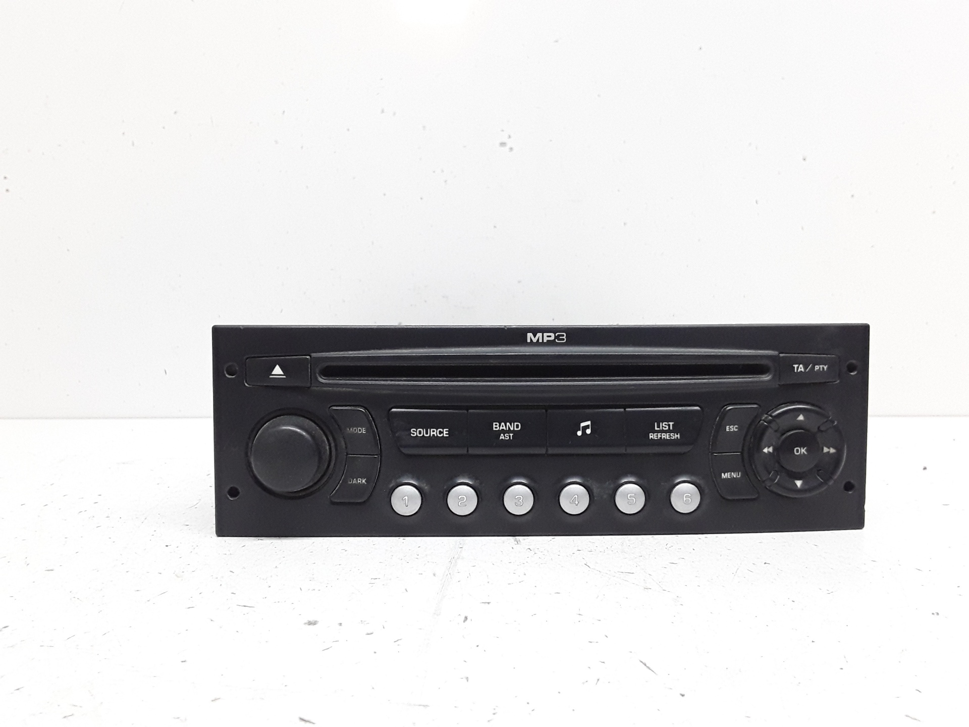 PEUGEOT Partner 2 generation (2008-2023) Musikkspiller uten GPS 966639377701 25628525