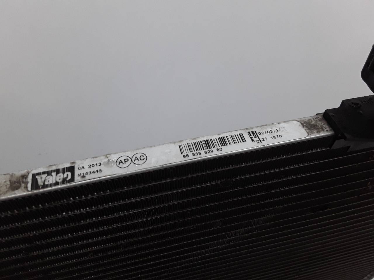 CITROËN C3 1 generation (2002-2010) Gaisa kondensācijas radiators 9683562980 25626321