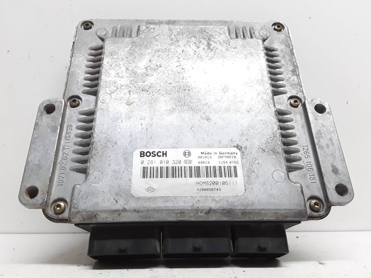 RENAULT Master 2 generation (1997-2010) Engine Control Unit ECU 0281010320 25615361