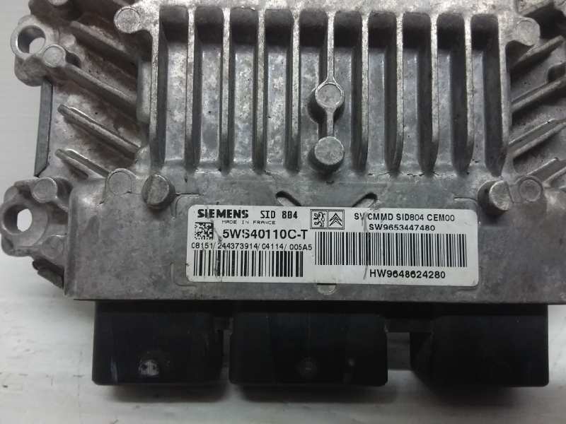 FIAT C3 1 generation (2002-2010) Блок керування двигуном ECU 5WS40110CT 18928145