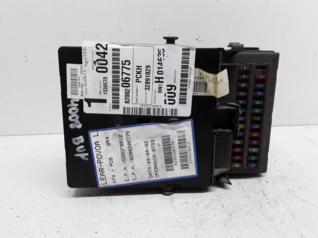 RENAULT Golf 4 generation (1997-2006) Fuse Box 8200206775 25623798