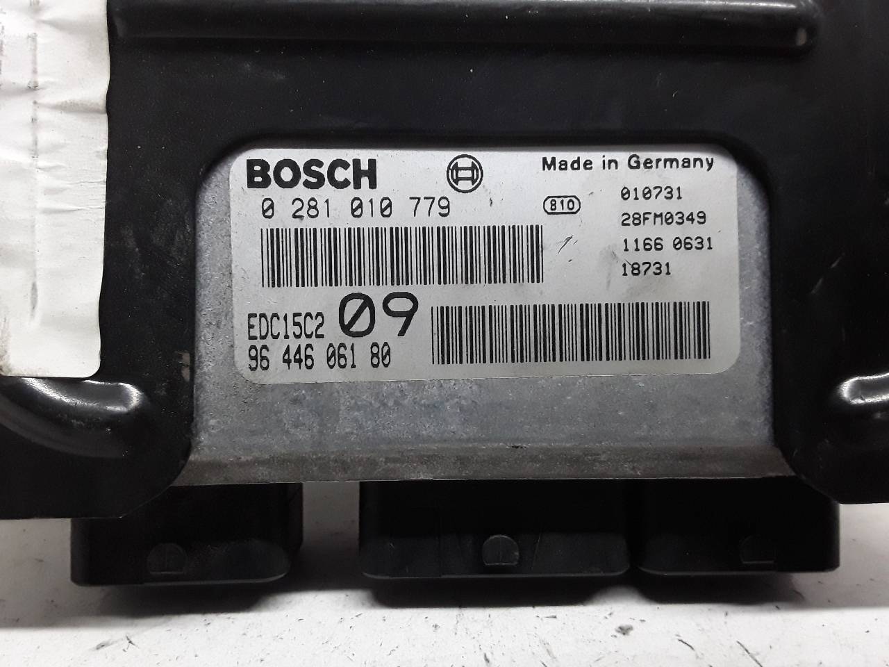 LADA 307 1 generation (2001-2008) Calculateur d'unité de commande du moteur 0281010779 19120852