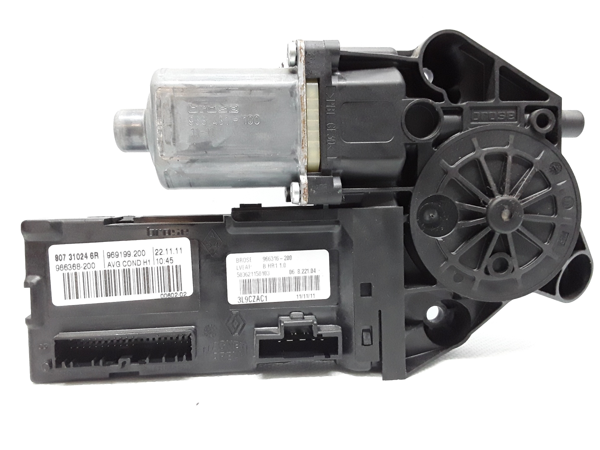 RENAULT Megane 3 generation (2008-2020) Front Left Door Window Regulator Motor 0130822479 18951460