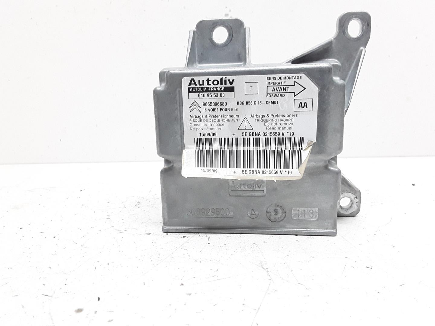 CITROËN C4 Picasso 1 generation (2006-2013) SRS Control Unit 610955800,9665396680 19007122