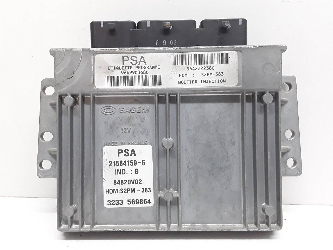 CITROËN C3 1 generation (2002-2010) Motorkontrolenhed ECU 9642222380 25613484