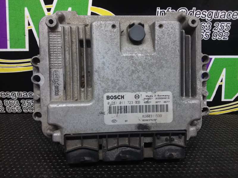 RENAULT Megane 2 generation (2002-2012) Engine Control Unit ECU 0281011723 18893450