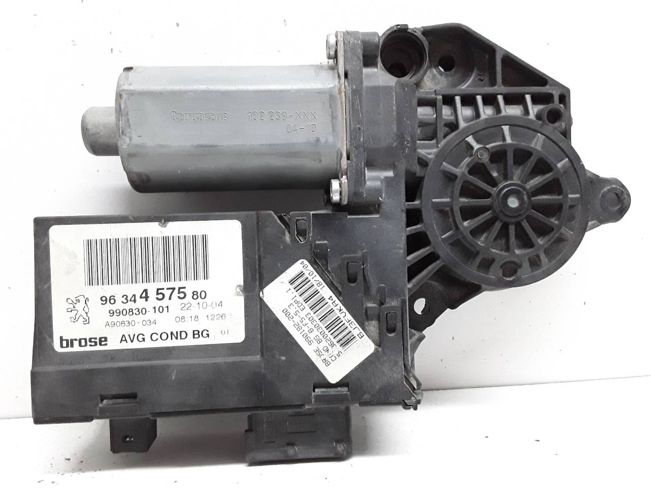 PEUGEOT 307 1 generation (2001-2008) Front Left Door Window Regulator Motor 0130821767 19090626