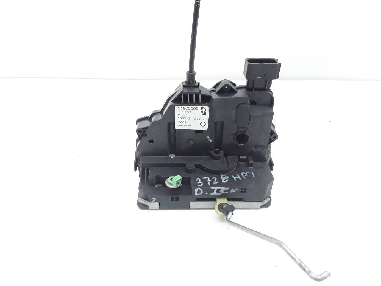 FIAT Punto 3 generation (2005-2020) Front Left Door Lock 51905686 25623383