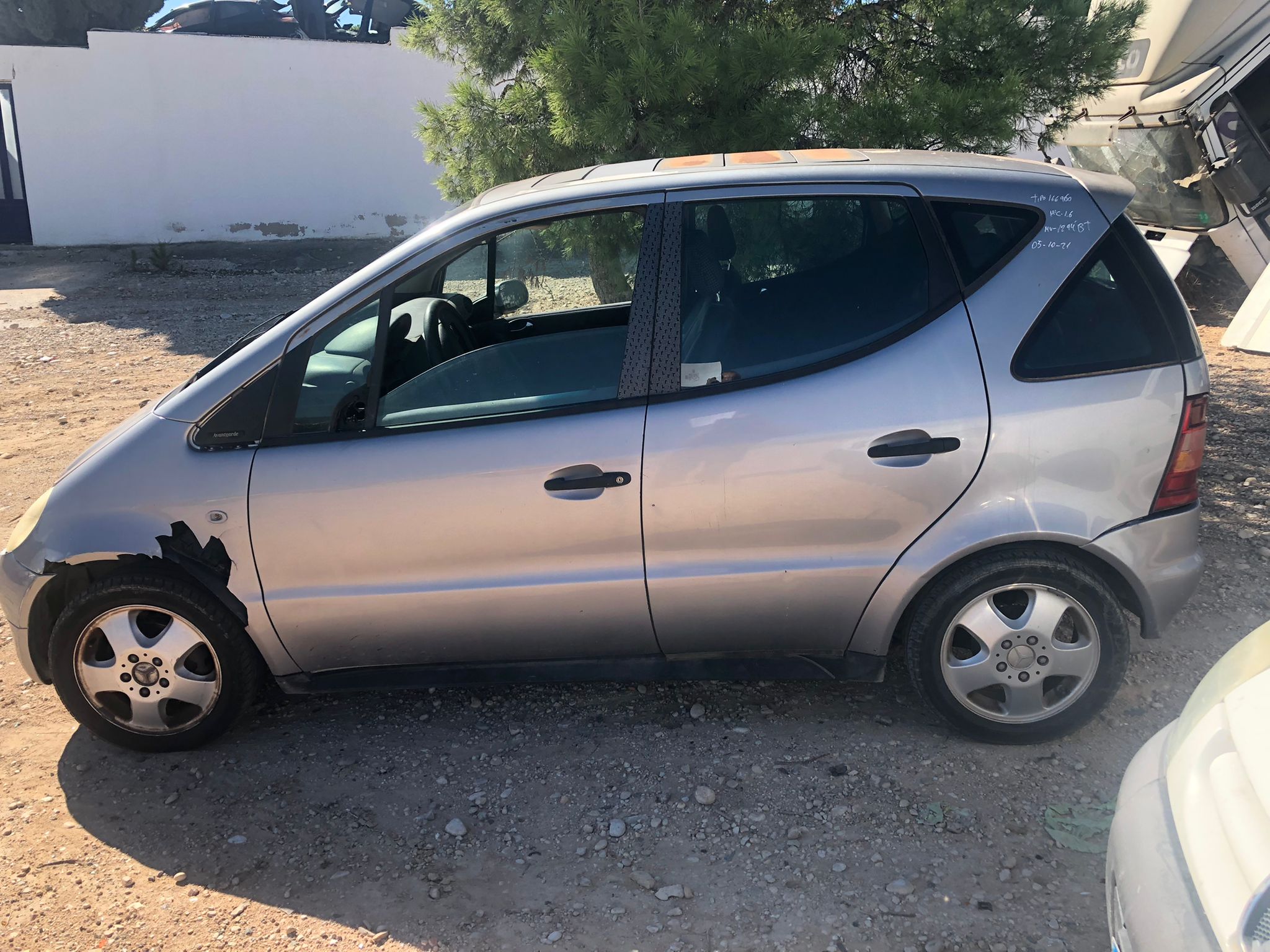 FIAT A-Class W168 (1997-2004) Въздушна възглавница за предна лява врата SRS 6013512 19084259