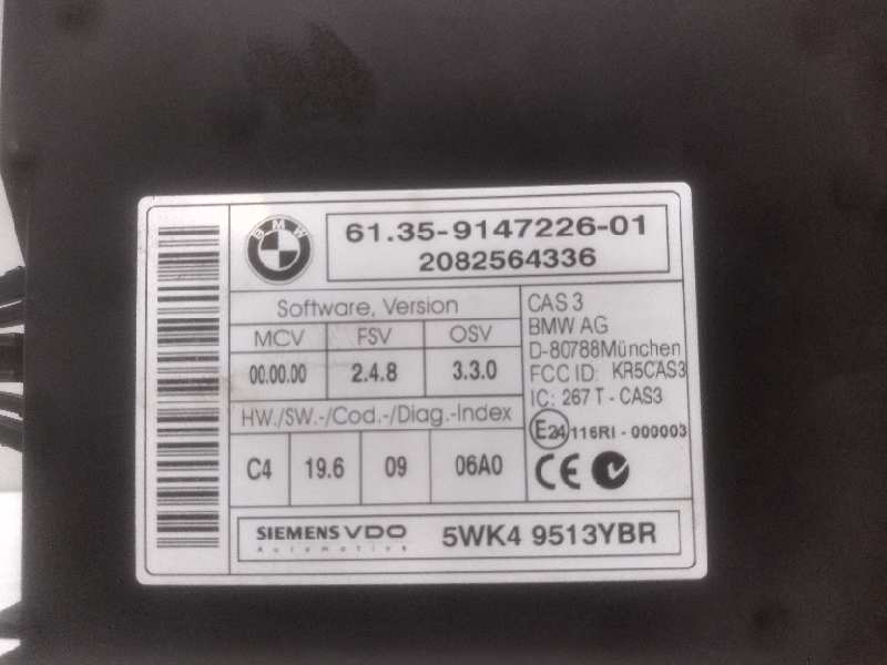 BMW 1 Series E81/E82/E87/E88 (2004-2013) Unitate de control imobilizator 2082564336,5WK49513YBR 18873433