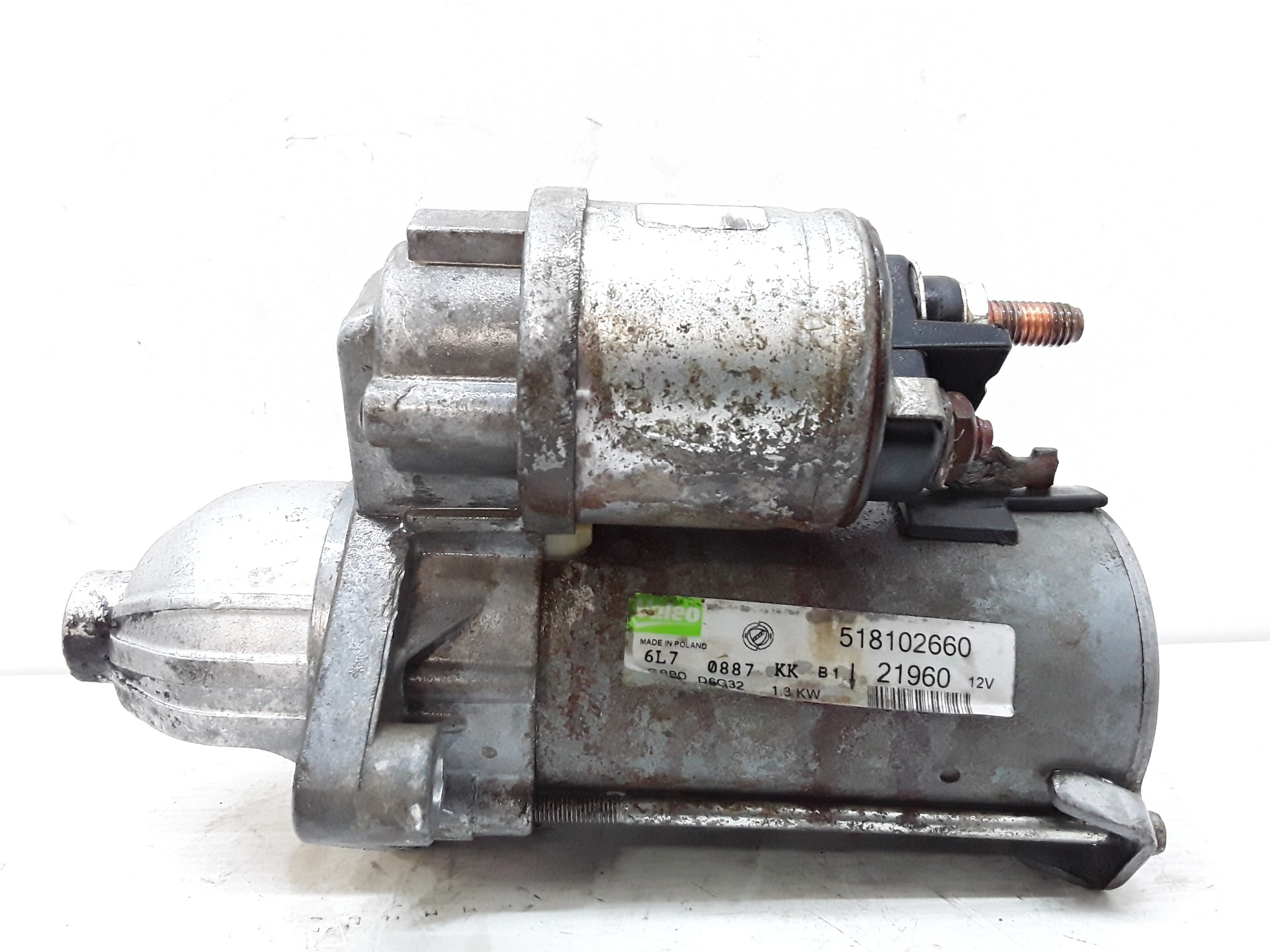 FIAT 500 2 generation (2008-2024) Starter Motor 518102660 25611079