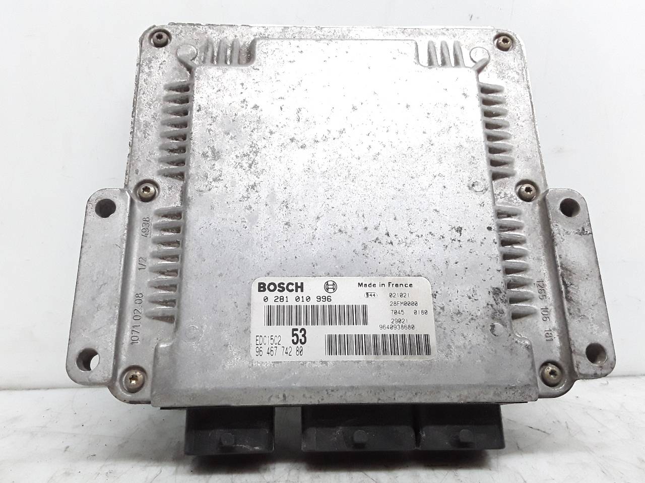 FIAT Xsara Picasso 1 generation (1999-2010) Engine Control Unit ECU 0281010996 19013849