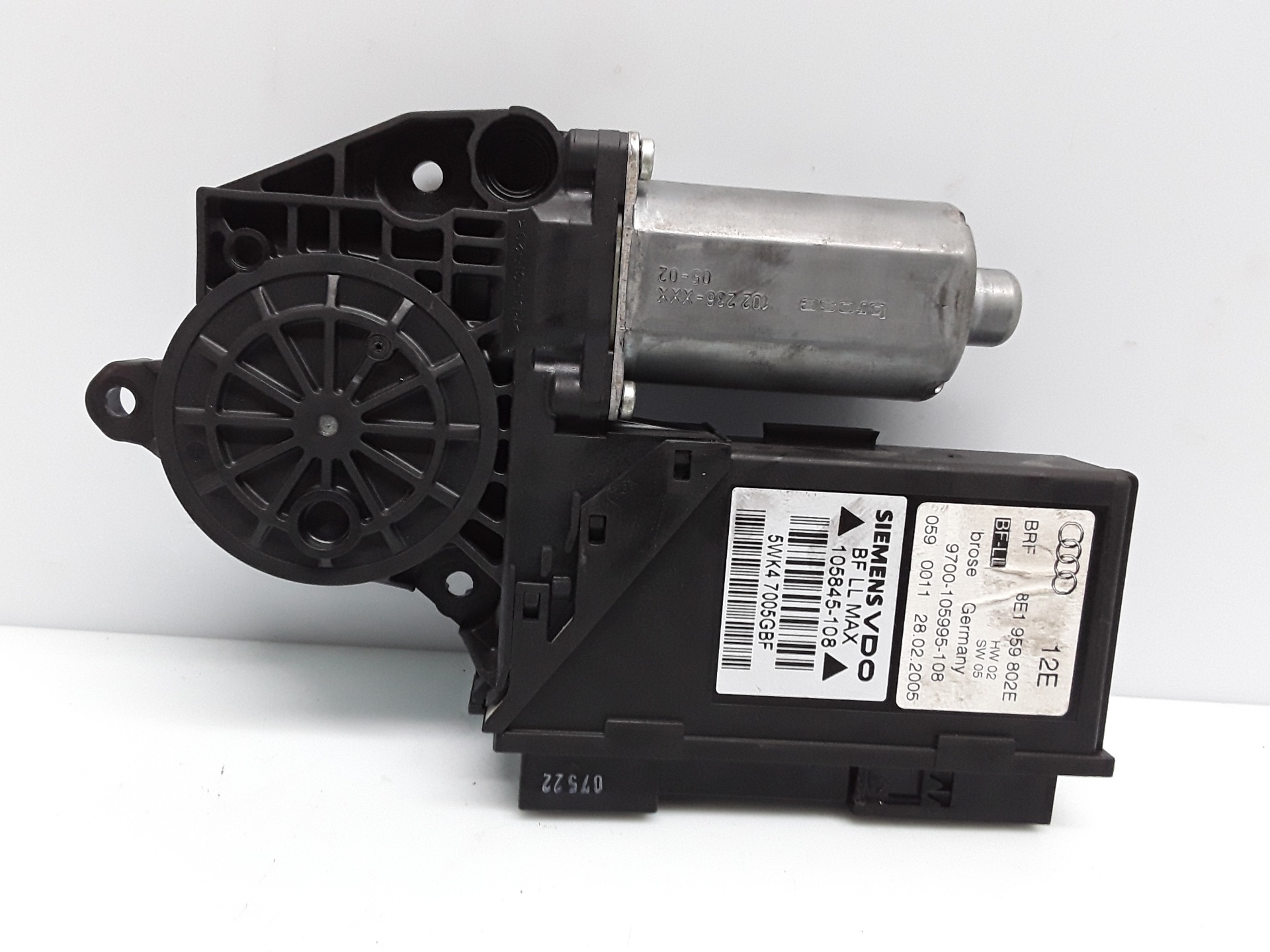 AUDI A4 B6/8E (2000-2005) Motor de control geam ușă dreapta față 8E1959802E 18965524