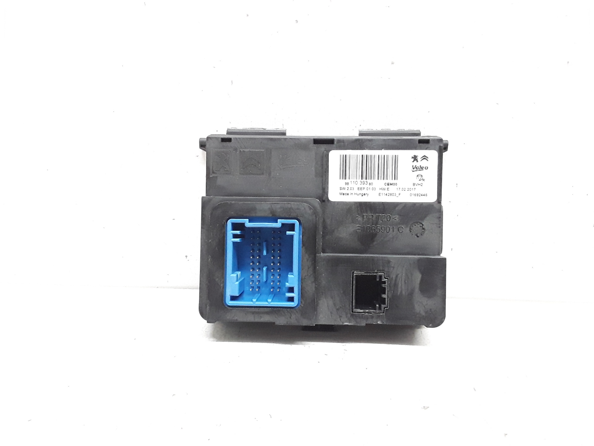 CITROËN C3 1 generation (2002-2010) Comfort Control Unit 9811039380 25626362