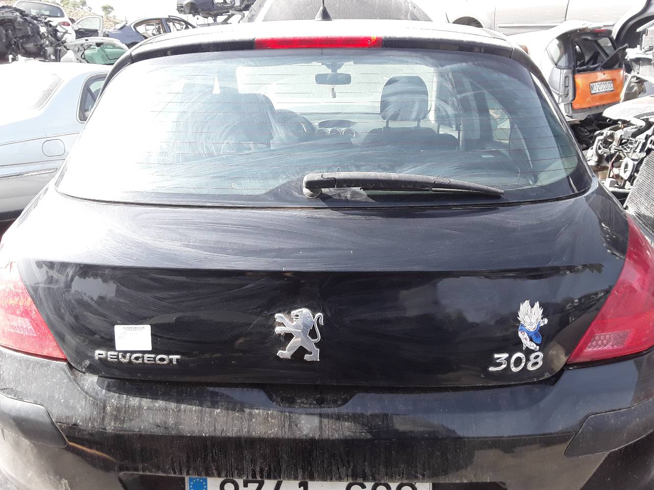 PEUGEOT 308 T7 (2007-2015) Крышка багажника 8701Y3 19146496